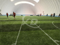 Dôme en aluminium de poteau en tissu de PVC de stade de football supporté par air gonflable pour le sport par le fabricant de dôme d'air