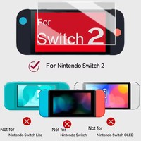 Protection d'écran en verre trempé pour Nintendo Switch 2, installation facile, film anti-rayures pour Switch 2, 2025