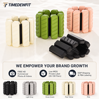 Poids de poignet en silicone personnalisés avec base en fer, réglables pour chevilles/bracelets, durables pour le fitness quotidien et le yoga, faible MOQ, OEM