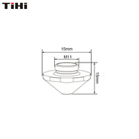 Buse de découpe laser EAA D15 H15 M11 monocouche pour Trumpf pour machine de découpe laser