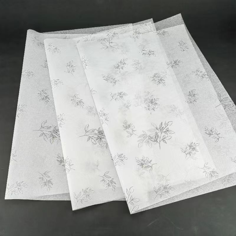 Manufacturer Customized Pear Paper Printed Logo Moisture-Proof Recyclable Gift Paper for Shoes Clothing Red Wine Flowers Design