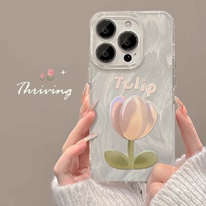 Di alta qualità <span class=keywords><strong>rosa</strong></span> tulipano fiore Camlet stile TPU <span class=keywords><strong>cellulare</strong></span> Cover posteriore del telefono per Iphone 8 X Xr Xs 11 12 13 14 15 16 Pro Max - Product Image 3