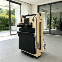Reformer Pilates pliable OEM ODM, couleur personnalisée, lit de Pilates pliable portable pour salle de sport commerciale et club
