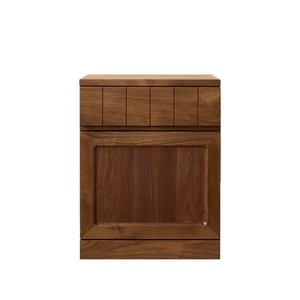 Modern <b>minimalist</b> wooden <b>bedside</b> <b>table</b>, suitable for home use, can hold a safe or security locker, solid wood double-layer - Product Image 5