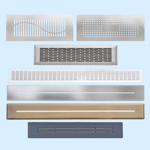 Nhựa màu trắng không khí đăng ký tầng Vent điều chỉnh van điều tiết hình chữ nhật thép không gỉ cho bệnh viện tầng sidewall vuông - Product Image 2