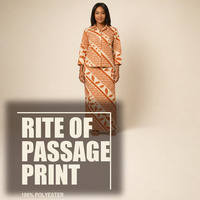 Kain Polyester Print untuk Acara Rite of Passage dan Reuni Keluarga, Custom 80-110 GSM, 45 Inch, 600 Yard per Bale