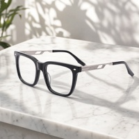 Lunettes optiques en acétate haut de gamme pour hommes, OEM/ODM, confortables, anti-lumière bleue, montures de lunettes pour un usage quotidien, personnalisation
