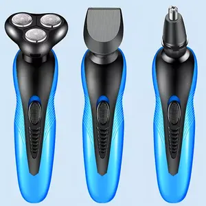 Tondeuse corporelle électrique 3 en 1 avec lames en acier inoxydable et boîtier en plastique pour usage domestique, rechargeable, appareil de soin personnel - Product Image 3