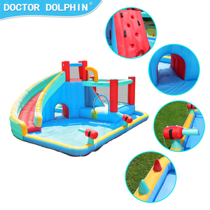 Château gonflable pour enfants, vente chaude, Docteur Dauphin, utilisation à domicile, <span class=keywords><strong>petit</strong></span> château gonflable combiné avec toboggan, nouveau design, prix bas - Product Image 6