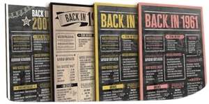 Regalo per il 48° <span class=keywords><strong>Compleanno</strong></span>, Cornice in Legno con Vecchio Giornale del 1976, Vintage Personalizzata, da Appoggiare o Appendere, Illuminata, Rettangolare, per Adulti - Product Image 6