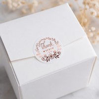 Étiquettes autocollantes rondes en PVC imperméables personnalisées avec logo de marque pour l'emballage et la promotion