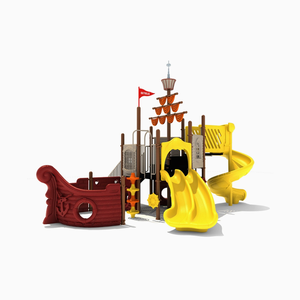 ชุดเครื่องเล่นสนามเด็กเล่นกลางแจ้งรูปเรือโจรสลัดแบบปลอดภัยสำหรับเด็ก - Product Image 5