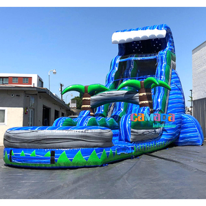 Prix d'usine <span class=keywords><strong>avec</strong></span> toboggan aquatique gonflable et château gonflable pour fête d'été - Product Image 1