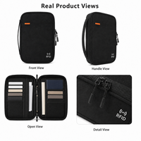 Porte-passeport RFID personnalisé avec logo pour organiser les documents de voyage, porte-cartes de crédit mince anti-vol pour hommes et femmes