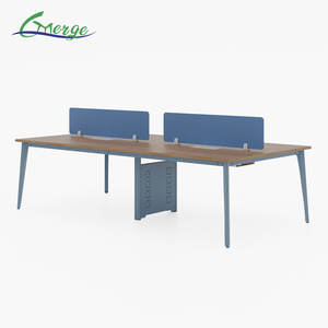 Hiện đại 4 chỗ ngồi văn phòng bàn làm việc bàn chuyển đổi Modular bàn làm việc với ghế nhà máy giá - Product Image 5