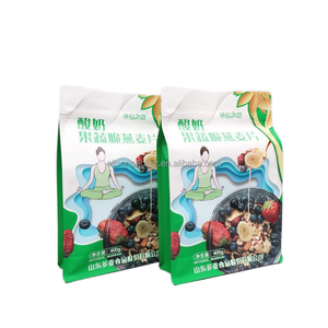 Sac d'emballage alimentaire congelé de légumes imprimés Filets de poisson de fruits de mer personnalisés Poisson avec fenêtre transparente avant Sacs d'emballage préfabriqués - Product Image 6