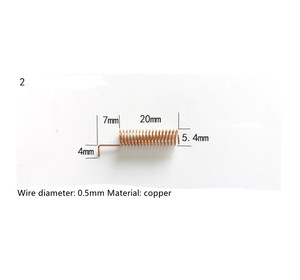 Antenne télescopique 433 MHz, Module de réception/émetteur RF, fil de cuivre, en spirale, 433 MHz - Product Image 5
