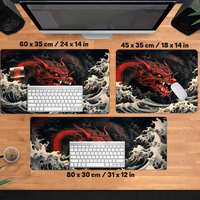 Accessoires de jeu Dragon Chinois, clavier, tapis de souris en caoutchouc XXL, tapis de bureau pour PC Gamer, ordinateur portable, écologique et imperméable, en stock
