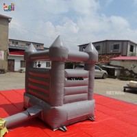Château gonflable blanc pour enfants, mini château rebondissant pour mariage
