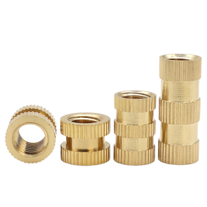 M2 để M10 Metric chủ đề Brass ép phun nhúng knurl nusert đồng nguyên chất rắn brass chèn Nut kích cỡ khác nhau - Product Image 5