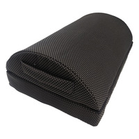 Repose-pieds de bureau en polyester écologique noir, multifonctionnel, anti-stress, avec massage, 44x30x15CM, semi-circulaire, pour voiture