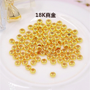 Gold Plated Copper Spacer Beads Small Size For <b>Bracelet</b> Necklace DIY Jewelry Findings - Product Image 3