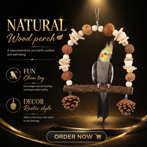 Set di Giochi per Pappagalli: Noci, Coni di Pino, Frutti Selvatici, Ossa di Seppia, Legno di Peperoncino - Giocattoli Premium da Masticare per Animali Domestici, Allevia la Noia - Product Image 6