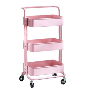 Most Popular Modern Multi-Functional Nail Cart Storage Rack SPA Salon Beauty <b>Trolley</b> in Stainless Steel for Living Room - Product Image 1