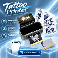 Phomemo TP31 Printer Stencil Tato 3-Inci, Mesin Transfer Termal Nirkabel 80mm untuk Seniman, Pembuat Stencil Bluetooth 2200mAh
