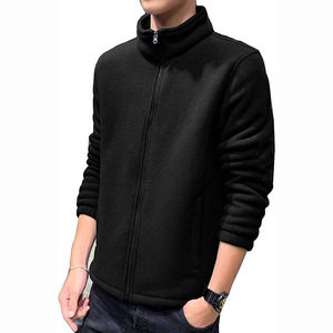 Giacca invernale calda da <span class=keywords><strong>uomo</strong></span> <span class=keywords><strong>in</strong></span> pile polare <span class=keywords><strong>con</strong></span> <span class=keywords><strong>collo</strong></span> alto Casual da viaggio per uso esterno - Product Image 3