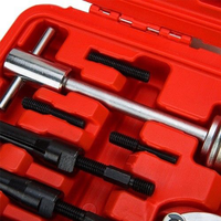 Kit d'extraction interne de roulements aveugles 16 pièces avec marteau à inertie en acier à haute teneur en carbone, outil de démontage, étui rigide