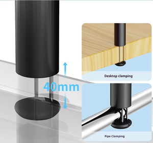 Điện thoại di động đứng sáng tạo Máy tính để bàn xách tay điện thoại di động chủ tripod máy tính để bàn trên chụp điện thoại đứng có thể gập lại Monopod - Product Image 6