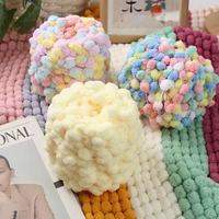Fil chenille Little Ball 100% polyester anti-boulochage 100g pour tricot manuel, écharpe, bonnet, coussin, couverture, vente en gros, artisanat