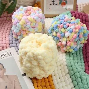 Little Ball Chenille <strong>Yarn</strong> 100% Polyester Anti-Pilling 100g Hand-Knitted DIY Scarf Hat Cushion Blanket Wholesale Handcraft - Product Image 1