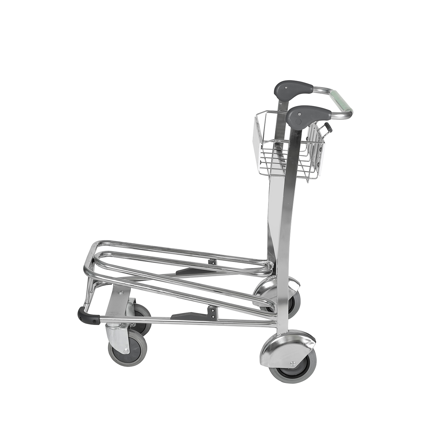 Factory OEM ODM 4 Wheels Passenger Baggage AirportLuggage Cart with Brake