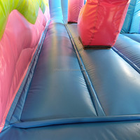 Vente flash : château gonflable de Noël avec toboggan, structure de saut pour enfants, en PVC, installation facile, capacité de 10 personnes, intérieur/extérieur
