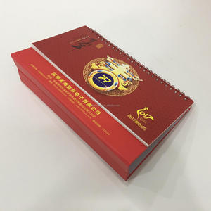 Calendario de escritorio con logotipo personalizado CMYK <span class=keywords><strong>365</strong></span> días espiral mensual sin fecha soporte de autocuidado Calendario de mesa abatible - Product Image 1