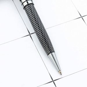 1.0Mm Premium Metal Twist Custom Logo Business Grid Office Stationery Ballpoint <b>Pen</b> - Product Image 3