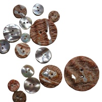 Bouton en nacre avec 2 trous, type élégant pour bouton de type 2 trous