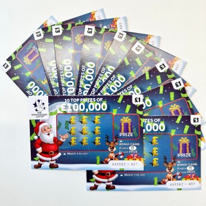 Kartu goresan meriah $100,000 menang hadiah pesta bisnis potensial-kotak kartu bisnis kardus tahan lama tas kartu ucapan - Product Image 1