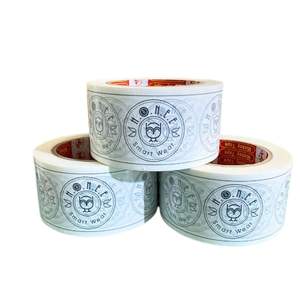 Cinta de etiquetas de embalaje impresa con logotipo certificado ROHS de alta calidad Aceptación OEM Envíos especializados en grandes cantidades Competitivos - Product Image 1