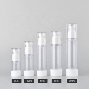 Eco Friendly 15ml 30ml 50ml Vacuum Lotion Press Emulsion Bottle AS Airless Pump <b>Spray</b> Cream Bottle - Product Image 5