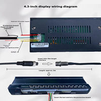Écran LCD intelligent Jikong JK BMS 2.0-7.0 pouces avec moniteur SOC/Compteur Coulomb pour stockage d'énergie solaire, LiFePO4, VR et marine