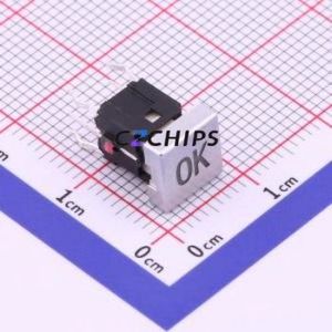 K6-6161D-02 Tactile Switch Through hole Component (THT) Switch 1.6N Through Hole 10mm 50mA - Product Image 1