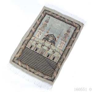 Alfombra de Oración Musulmana Portátil con Borlas, Tapiz para Colgar en la Pared, Juego de Alfombras Decorativas para el Hogar - Product Image 5