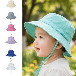 Children's Bucket Hat Breathable Sun Protection Spring Summer Outdoor Wear - Product Image 1