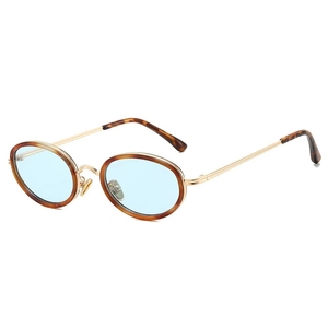 Gafas de Sol de Moda para Mujer, Diseño Ovalado <span class=keywords><strong>Mini</strong></span>, Marco Metálico, Protección UV400, para Primavera/Verano 2026, Ideales para Uso Diario, Conducir y Viajar - Product Image 4