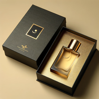 Emballage 10 flacons de parfum en velours noir, emballage pour cosmétiques avec coussin en satin