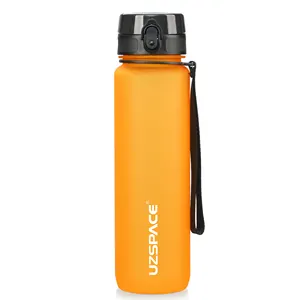 UZSPACE Beliebtes Design 1000ml heißer Sport bunt One Click Open-Ungiftige BPA-freie und umwelt freundliche Wasser flasche