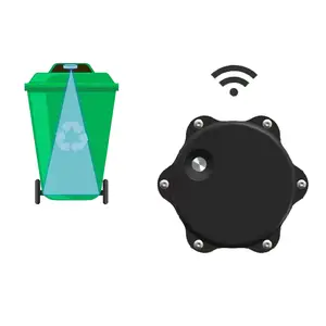 顶级质量超声波距离LoRa NB-IoT垃圾桶填充水平箱废物传感器物联网解决方案软件智能废物管理